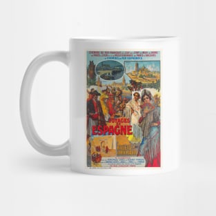 Voyages en Espagne Vintage Poster 1920s Mug